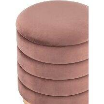 Пуф Stool Group Франсис с ящиком велюр пыльно-розовый