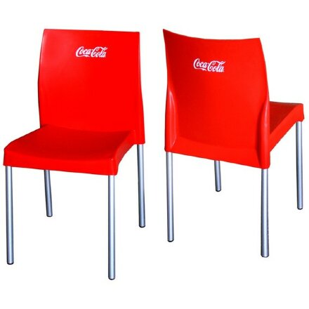 Стул пластиковый на металлокаркасе RICH R красный Coca-Cola С рисунком