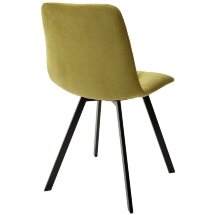 Стул CHILLI-Q SQUARE оливковый #H25, велюр / черный каркас, 4 шт./1 к, М-City