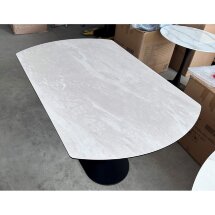 Стол KAI 140 TL-109 поворотная система раскладки, испанская керамика / Темно-серый / Черный, ®DISAUR
