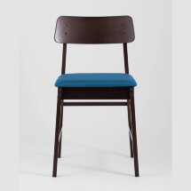 Комплект из двух стульев Stool Group ODEN мягкая тканевая синяя обивка