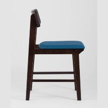 Комплект из двух стульев Stool Group ODEN мягкая тканевая синяя обивка
