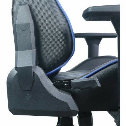 Кресло компьютерное BRABIX &quot;GT Carbon GM-120&quot;, две подушки, экокожа, черное/синее, 531930 Синий