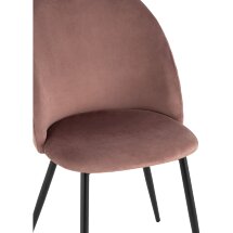 Стул Stool Group Lilly велюр пыльно-розовый