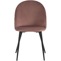 Стул Stool Group Lilly велюр пыльно-розовый