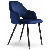 Стул на металлокаркасе Konor dark blue / black