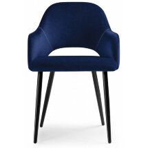 Стул на металлокаркасе Konor dark blue / black
