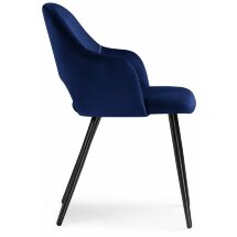 Стул на металлокаркасе Konor dark blue / black