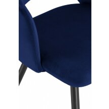 Стул на металлокаркасе Konor dark blue / black