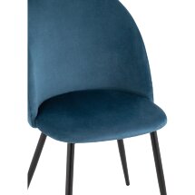 Стул Stool Group Lilly велюр сине-зеленый