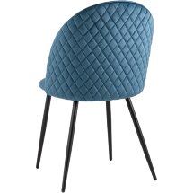 Стул Stool Group Lilly велюр сине-зеленый