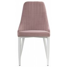 Стул на металлокаркасе Kora white / light purple