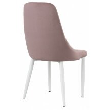 Стул на металлокаркасе Kora white / light purple