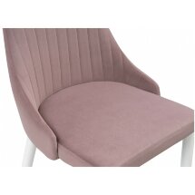 Стул на металлокаркасе Kora white / light purple