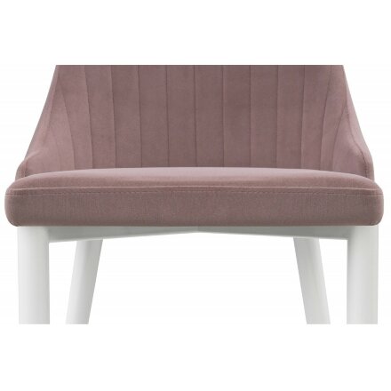 Стул на металлокаркасе Kora white / light purple 