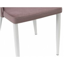 Стул на металлокаркасе Kora white / light purple