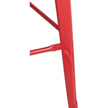 Стул барный Stool Group Tolix WOOD красный глянцевый, металл с порошковым покрытием, светлое дерево, металл