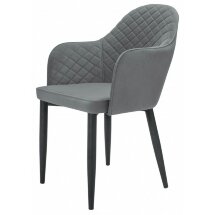 Стул на металлокаркасе Vener black / gray