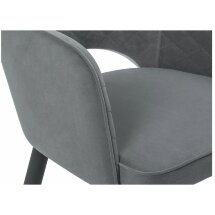 Стул на металлокаркасе Vener black / gray