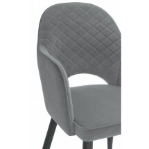 Стул на металлокаркасе Vener black / gray