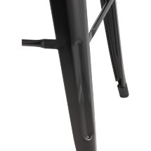 Стул барный Stool Group Tolix WOOD черный глянцевый, металл с порошковым покрытием, светлое дерево, металл