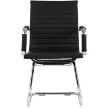 Кресло офисное TopChairs TopChairs Visit черное в обивке из экокожи