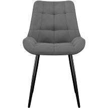 Стул DikLine 226 поворотный B22 GREY, ножки черные