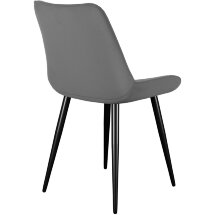 Стул DikLine 226 поворотный B22 GREY, ножки черные