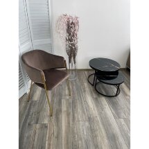 Стул DILL BLUVEL-38 LATTE, велюр/ золотой каркас, М-City