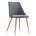 Стул на металлокаркасе Morgan dark gray / wood 