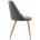 Стул на металлокаркасе Morgan dark gray / wood 