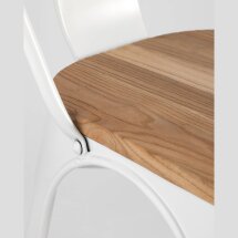 Стул TOLIX WOOD белый глянцевый