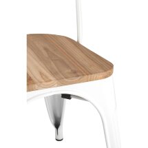 Стул TOLIX WOOD белый глянцевый