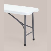 Скамейка складная пластиковая Stool Group Кейт 180, стальной каркас, сиденье пластик, полиэтилен высокой плотности (HDPE)