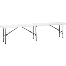 Скамейка складная пластиковая Stool Group Кейт 180, стальной каркас, сиденье пластик, полиэтилен высокой плотности (HDPE)