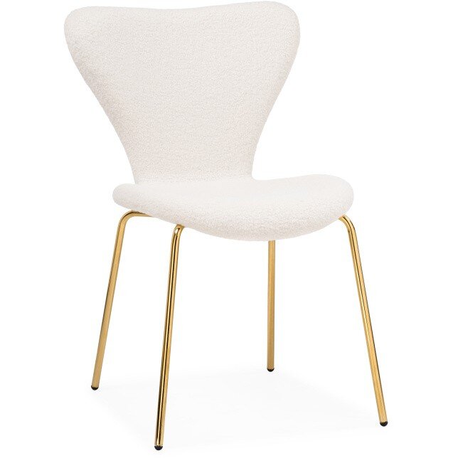 Стул на металлокаркасе Solo white / gold Стул на металлокаркасе Solo white / gold