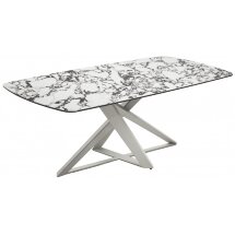 Керамический стол Vicenza 220 керамика bulgari white / белый