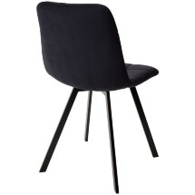 Стул CHILLI-Q SQUARE черный #H75, велюр / черный каркас, 4 шт./1 к, М-City
