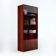 DA9020A Шкаф со стеклянными дверками Эбони (T)