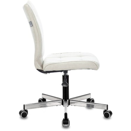 Компьютерное кресло Stool Group Бюрократ CH-330M/VELV20 без подлокотников молочный Velvet 20 крестовина металл