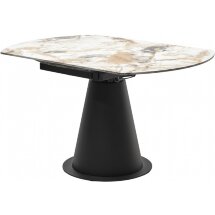 Керамический стол Teramo 135 gloss grand jade solid ceramic / черный