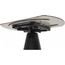 Керамический стол Teramo 135 gloss grand jade solid ceramic / черный