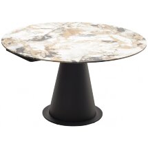 Керамический стол Teramo 135 gloss grand jade solid ceramic / черный