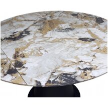 Керамический стол Teramo 135 gloss grand jade solid ceramic / черный