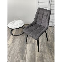 Стул CHIC 1983-18 графитовый меланж/ RU-08 антрацит/ черный каркас М-City