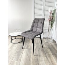 Стул CHIC 1983-18 графитовый меланж/ RU-08 антрацит/ черный каркас М-City
