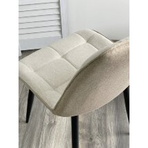 Стул CHIC VF-01/ VF-02 светло-бежевый/ бежевый, ткань/ черный каркас М-City