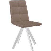 Стул DikLine 230 поворотный B5 LATTE, ножки белые