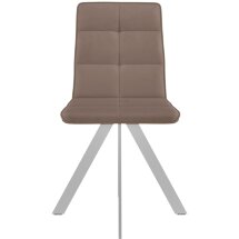 Стул DikLine 230 поворотный B5 LATTE, ножки белые