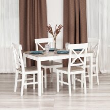 Обеденный комплект Хадсон (стол + 4 стула)/ Hudson Dining Set (mod.0104)